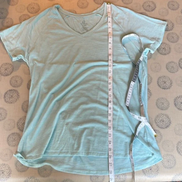 Woolx Women’s Size XL Light Blue Mia V neck Merino Wool - Picture 5 of 5